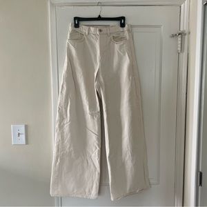COS Wide Leg Ivory Jeans 27